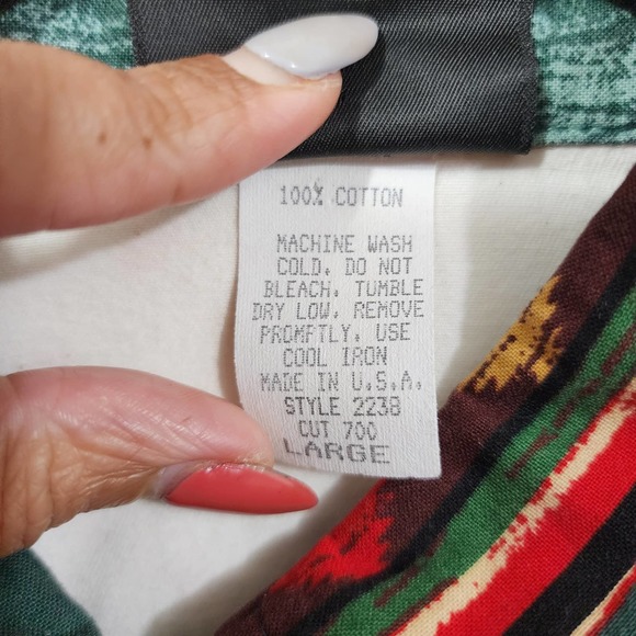 Vintage Roughrider Maxi Skirt Set Aztec Western Wear USA 90s M/L - Picture 5 of 16